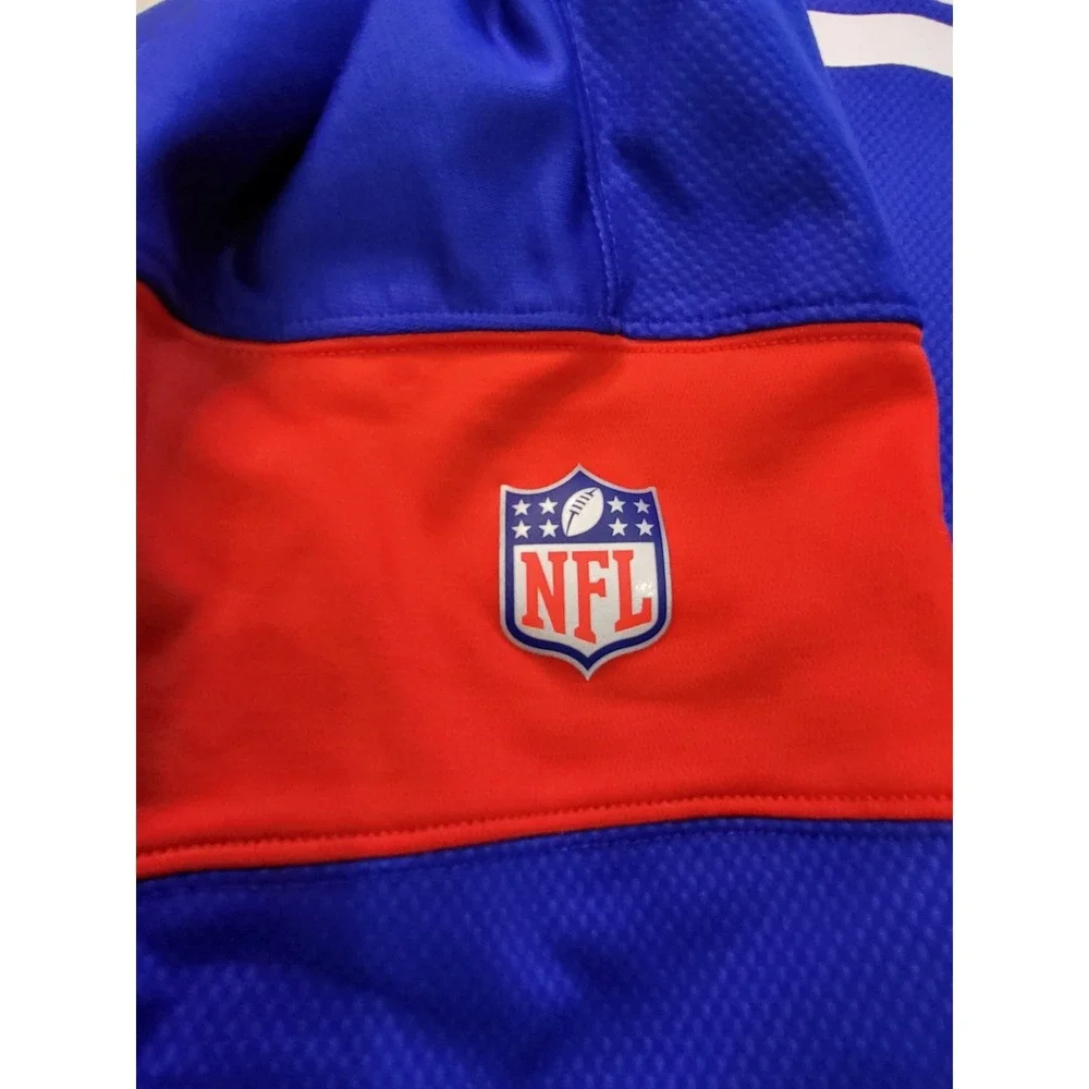 Nike NFL New York Giants Hoodie Mens XL Blue Red Dri-FIT On-Field Sweatshirt